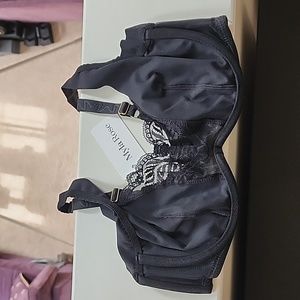 Myla Rose Chester Square Bra in Black 34C